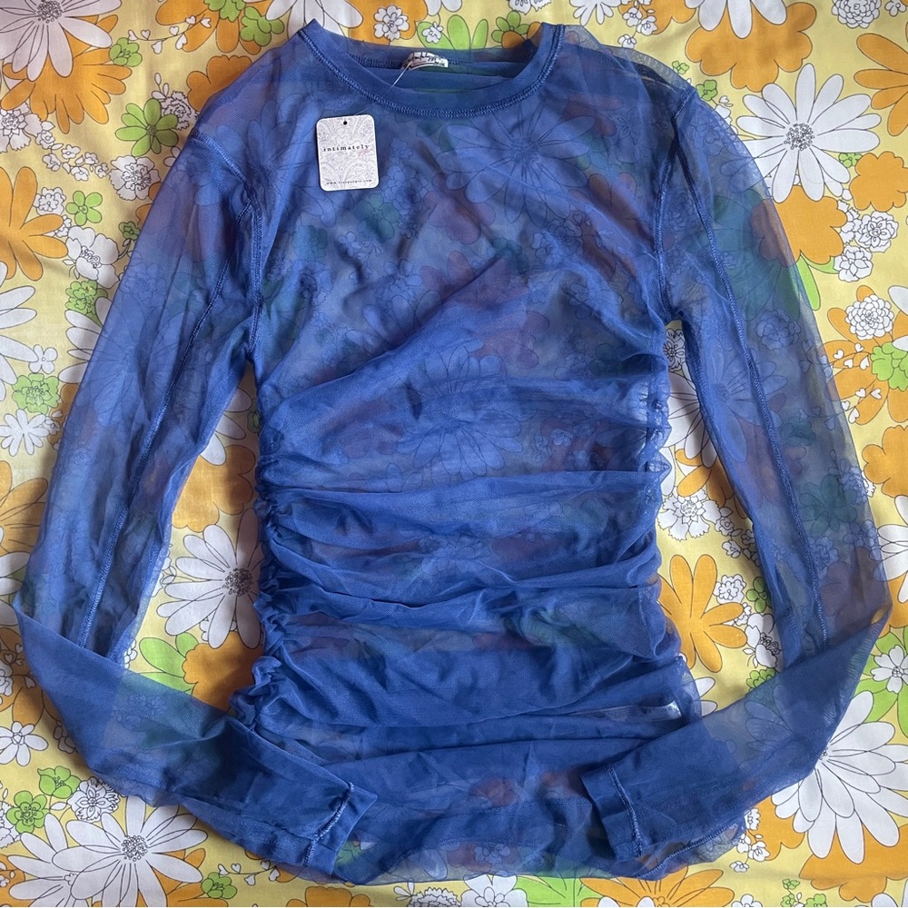 free people x intimately fp last layer long sleeve in fjord